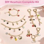 544PCS Lip Gloss Keychain Making Kit DIY Bag Charm Jewelry Supplies with Charms Tools - Image 4