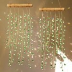 2PCS Crystal Suncatchers Window Hanging Boho Rainbow Prism Wind Chime Garden Decor