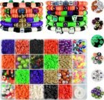 3200PCS Halloween Bracelet Making Kit Glow Letter Beads Charms DIY Jewelry Set