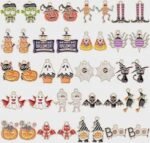 40PCS Halloween Enamel Charms Pumpkin Bat Witch Skeleton Jewelry Making Pendants - Image 2