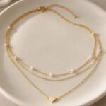 Pearl Cross Pendant Necklace | Gold Layered Religious Jewelry | Catholic Gift for Her | Bridal Necklace | Bridesmaid Gift - Image 9