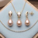 Freshwater Pearl Jewelry Set | Pearl Bridal Jewelry Set | Pearl Necklace Earrings Set, | Bridal Wedding Jewelry | Elegant Pearl Wedding Set - Image 2