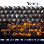 43PCS 8MM Yooperlite Stone Beads Flame Glow UV Reactive Gemstone Beads for Jewelry Making - Image 5