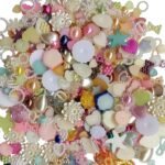100g Mixed Flat Back Pearls Rhinestone Bow Rose Starfish Cabochons DIY Craft Embellishments - Image 2