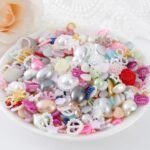 100g Mixed Flat Back Pearls Rhinestone Bow Rose Starfish Cabochons DIY Craft Embellishments - Image 4