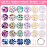 Multicolor Pearl Beads Assortment: 4mm-10mm Loose Pearls for Jewelry Making Crafts - Image 4