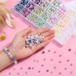 Multicolor Pearl Beads Assortment: 4mm-10mm Loose Pearls for Jewelry Making Crafts