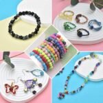 200PCS 8MM Starry Sky Glass Beads Bohemian Polka Dot Round Beads for Jewelry Making Crafts - Image 4