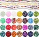 Glass Bugle Seed Beads Kit: 28 Colors, 7MM Tube Beads for Jewelry Making Crafts - Image 3