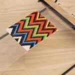 Wide Metal Bead Loom Kit with Glass Beads for Bracelet Making (14.5 inch) - Image 4