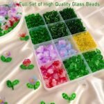 Green Glass Beaded Plant DIY Kit: Suncatcher Craft, Video Tutorial - Image 6