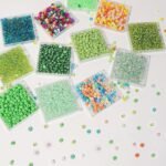 Glass Seed Beads Kit: 11200PCS 3MM Green Tones for Jewelry Making Crafts - Image 4