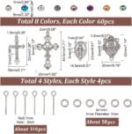 1064PCS Cross Beads Jewelry Making Kit Rosary Necklace Bracelet DIY Communion Easter Craft Supplies - Image 3