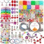 3000PCS Girls Bracelet Making Kit Unicorn Mermaid Jewelry Craft Birthday Gift Set