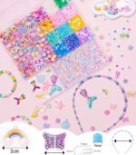 Kids Bracelet Making Kit 18+ Bracelets Bead Jewelry Craft Set with Charms Girls Gift - Image 4
