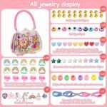 Jewelry Making Kit with Handbag DIY Bracelet Necklace Craft Set Unicorn Rainbow Beads - Image 2