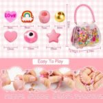 Jewelry Making Kit with Handbag DIY Bracelet Necklace Craft Set Unicorn Rainbow Beads - Image 4