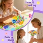 217PCS Flower Craft Refill Kit DIY Bouquet Headband Bracelet Making Supplies for Kids - Image 3