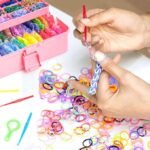 17500PCS Rubber Loom Bands Kit 28 Colors Bracelet Making Refill Set with Charms Beads - Image 4