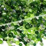 1000PCS Green Crystal Glass Beads 4mm 10mm Assorted Jewelry Making DIY Craft Kit - Image 2