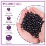 850PCS Purple Crystal Glass Rondelle Beads 4mm 6mm 8mm 10mm Jewelry Making Kit - Image 2