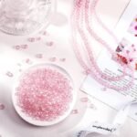 600PCS Pink AB Crystal Glass Rondelle Beads 4mm 6mm 8mm Jewelry Making DIY Kit - Image 4