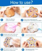 DIY Mosaic Coaster Kit: 4 Glass Tile Sets, Wooden Bases, Craft Gift - Image 2