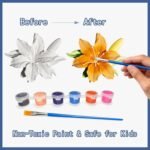 15PCS Flower Magnet Painting Kit DIY Plaster Craft Set Fridge Magnet Party Favor Gift - Image 4