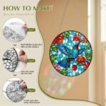 8PCS Flower Diamond Art Kit DIY Diamond Painting Tabletop Home Decor Craft for Adults - Image 4