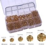 476PCS Champagne Gold Crystal Glass Beads 4mm 6mm 8mm 10mm 12mm Jewelry Making Kit - Image 3