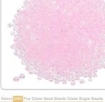 2000PCS Light Pink Glass Seed Beads 2mm Mini Bugle Beads Jewelry Making DIY Kit - Image 3
