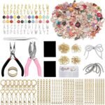544PCS Lip Gloss Keychain Making Kit DIY Bag Charm Jewelry Supplies with Charms Tools