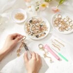 Lip Gloss Keychain Making Kit: DIY Charm Jewelry Supplies with Chains, Tools - Image 4