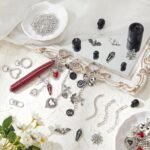 Gothic Lip Gloss Charm Kit: DIY Keychain Making Supplies with Chains, Clips - Image 4