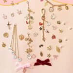 Lip Gloss Keychain Charm Making Kit: DIY Bag Supplies with Pearls, Bows, Bible Charms - Image 5