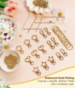Lip Gloss Keychain Charm Making Kit: DIY Bag Supplies with Pearls, Bows, Bible Charms - Image 6