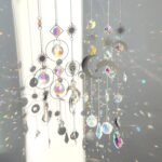 6PCS Silver Crystal Suncatchers Hanging Window Prisms Rainbow Sun Catcher Home Garden Decor