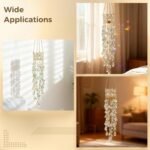 Green Crystal Suncatcher Hanging Window Prism with Chain Hook Rainbow Home Garden Decor - Image 3