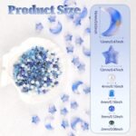 Blue Star Moon Beads Kit: Glass Seed, Acrylic Pearl Spacer Jewelry Making Supplies - Image 3