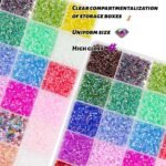 Glass Bugle Beads Kit: 28 Colors, 3MM Tube Seed Beads for Jewelry Making Crafts - Image 5