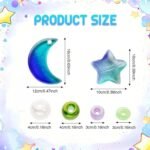 Celestial Star Moon Beads Kit: Crystal, Seed, Pearl, Spacer for Jewelry Making Crafts - Image 4