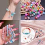200PCS 8MM Iridescent Glass Star Beads for Jewelry Making Bracelets Crafts - Image 5