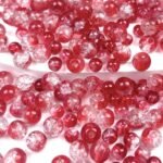 200PCS 8MM Iridescent Glass Star Beads for Jewelry Making Bracelets Crafts