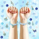 Blue Ocean Beads Bracelet Making Kit Starfish Bow Flower Charms DIY Jewelry Necklace Phone Charms - Image 2