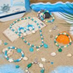 Ocean Beads Bracelet Making Kit: Sea Shell, Starfish, Turtle Charms for DIY Jewelry - Image 6