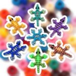 Glow in the Dark Pony Beads Kit: 2300PCS Kandi Bracelet, Keychain Making Set - Image 4