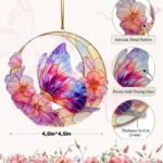 Inspirational Butterfly Acrylic Suncatcher Window Hanging Colorful Butterfly Gift for Women Home Decor - Image 2