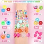 Kawaii Acrylic Beads Kit: Candy, Butterfly, Flower, Heart Charms for Bracelet Making DIY Jewelry - Image 2