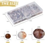 Brown Crystal Glass Beads Assorted Sizes for Jewelry Making, DIY Crafts - Image 3