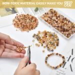 Brown Crystal Glass Beads Assorted Sizes for Jewelry Making, DIY Crafts - Image 5